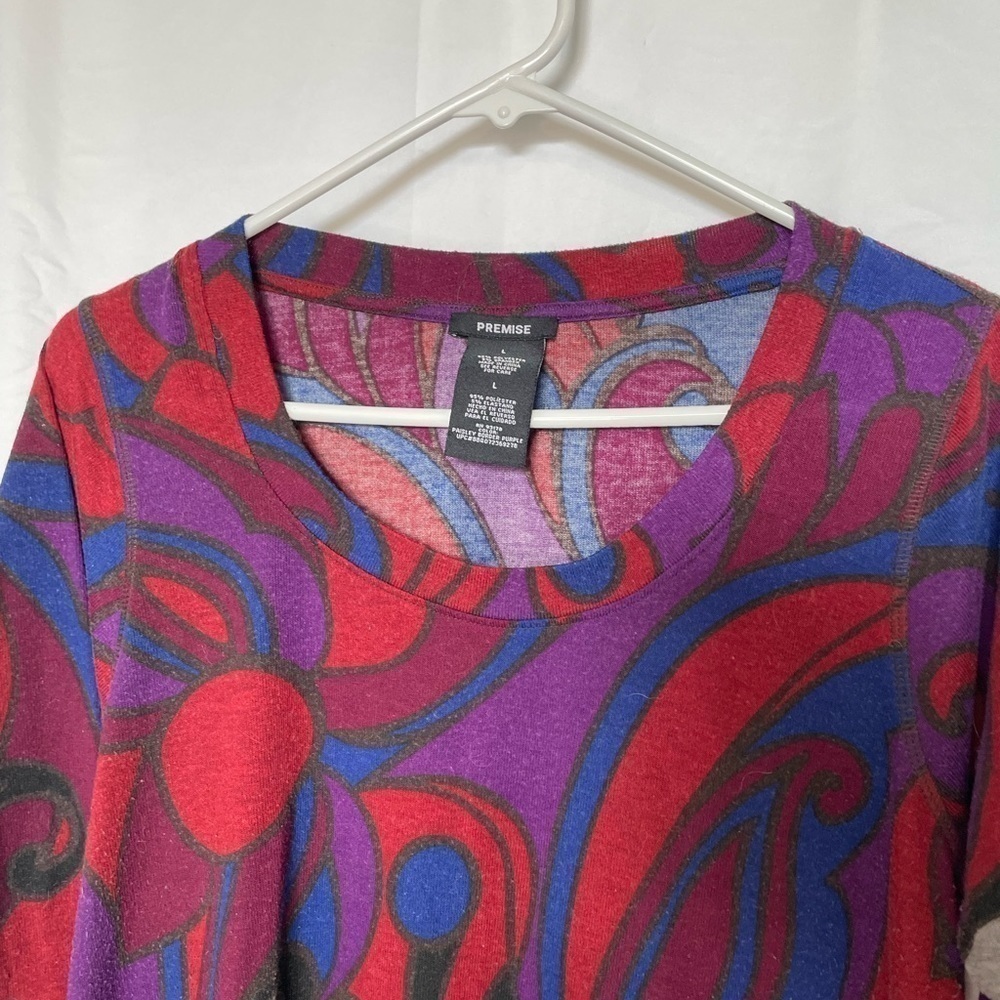 Premise/ multi colored high low quarter length sweater top​​​​​​​​​​​​ - Picture 2 of 4